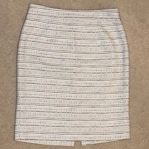 Banana Republic black & white pencil skirt size 8